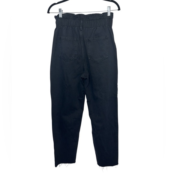 Oak + Fort High Waisted Paperbag Jeans Black - Picture 3 of 13